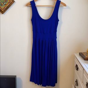 Cynthia Rowley royal blue scoop neck dress